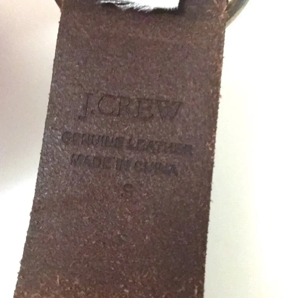 J. Crew belt brown leather braided unisex - Picture 3 of 6